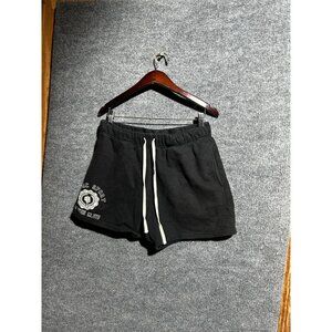 DARE SPORT Shorts Mens Medium Black Sweat French Terry Drawstring Athletic Gym